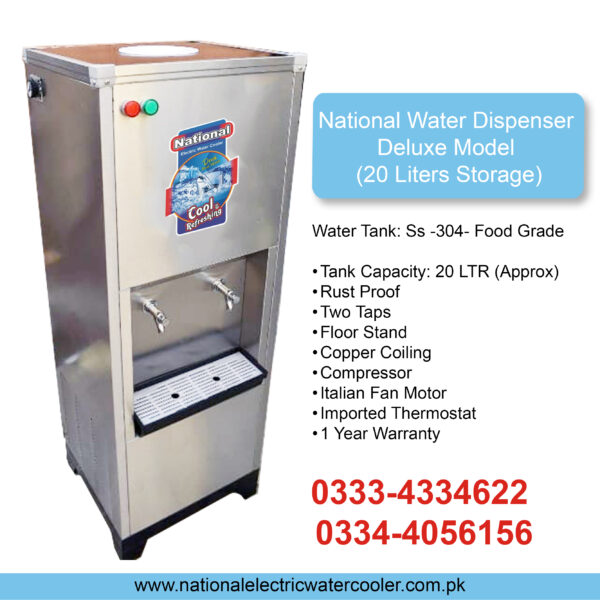 National Water Dispenser Deluxe Model (20 Liters Storage)